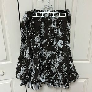 Chico’s Midi skirt brown, 12. Good preowned condition.